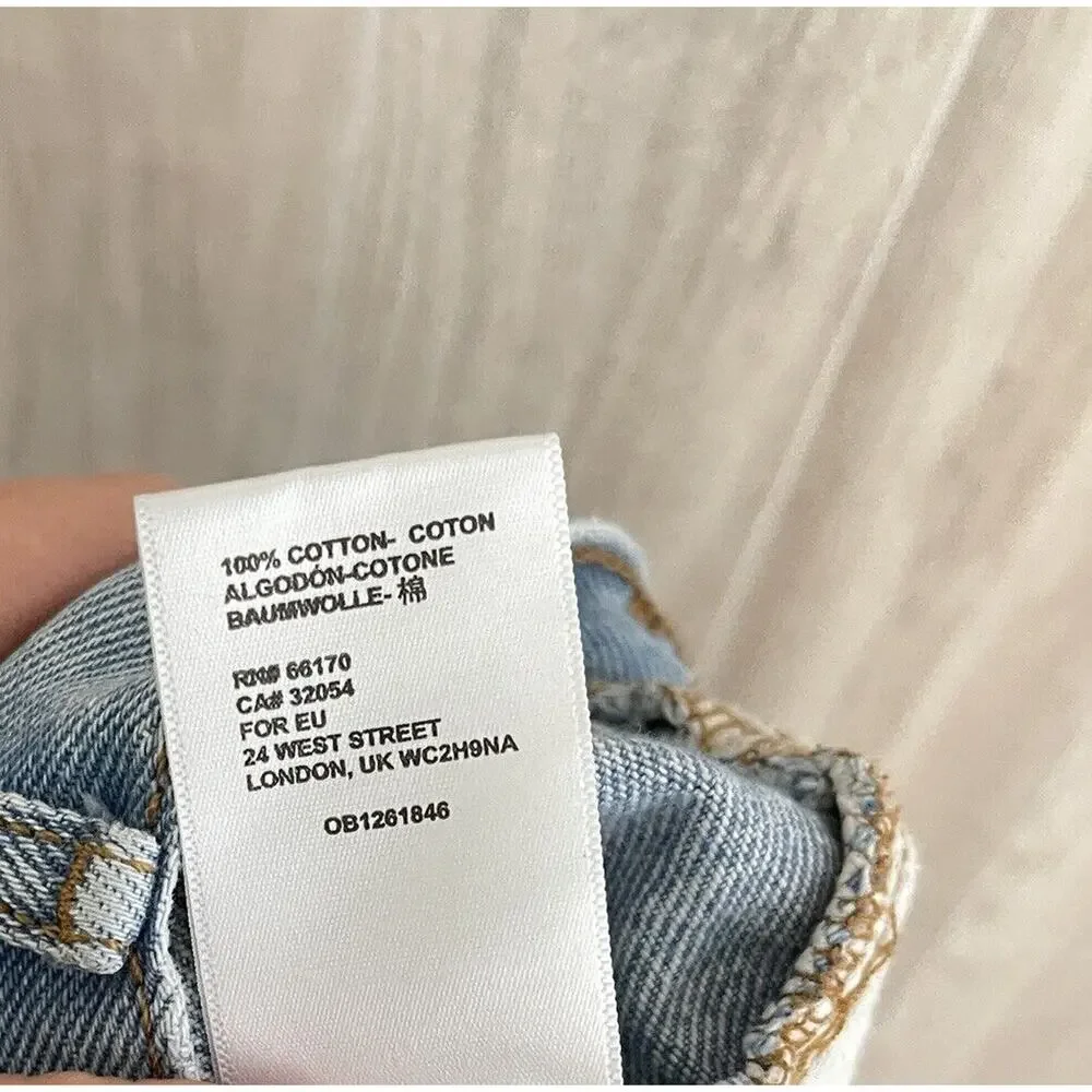 BDG Urban Outfitters Baggy Skate Fit Jeans Men's 32x30 Naturally Distressed Blue - Picture 14 of 16
